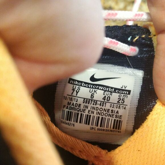 Nike Roshe Run GS Athletic Casual Shoes Midnight Navy - Size 7Y EU 40 Women's 8 - Picture 12 of 12